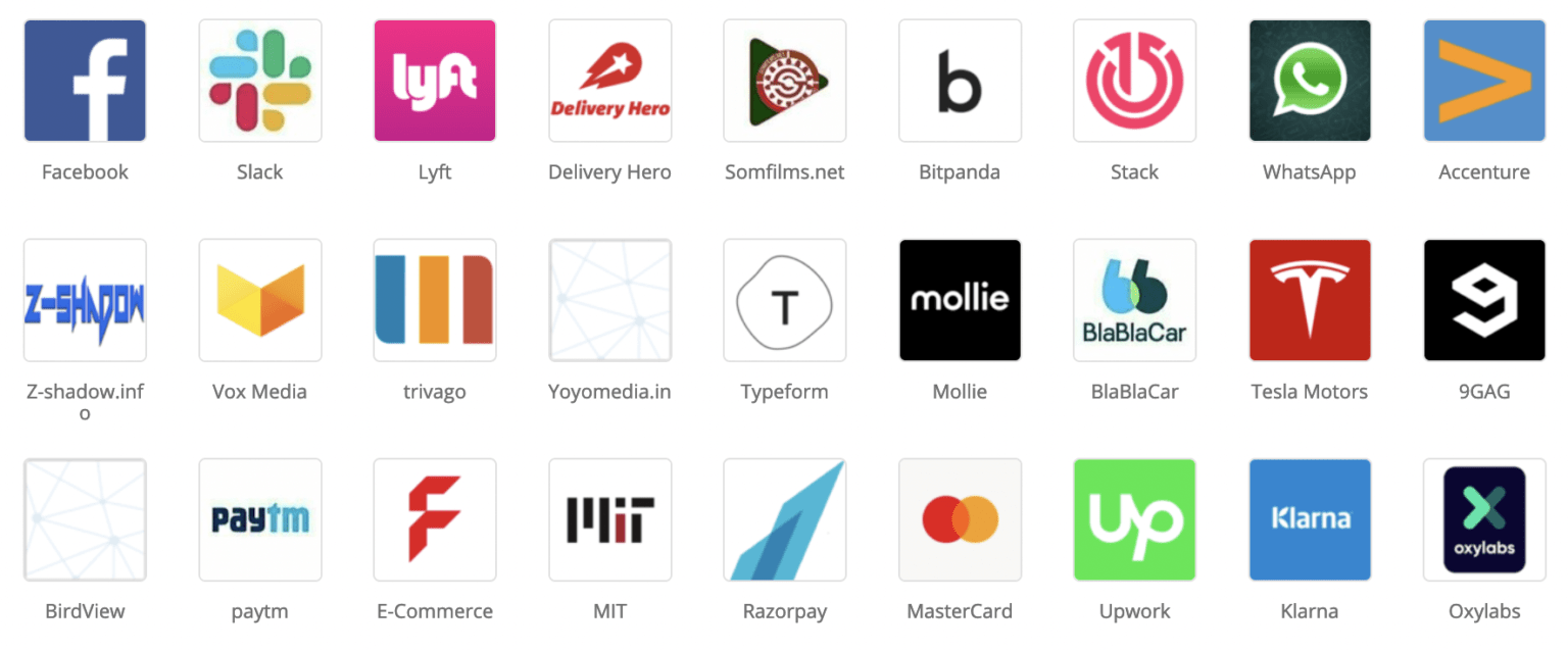 使用 php 的公司