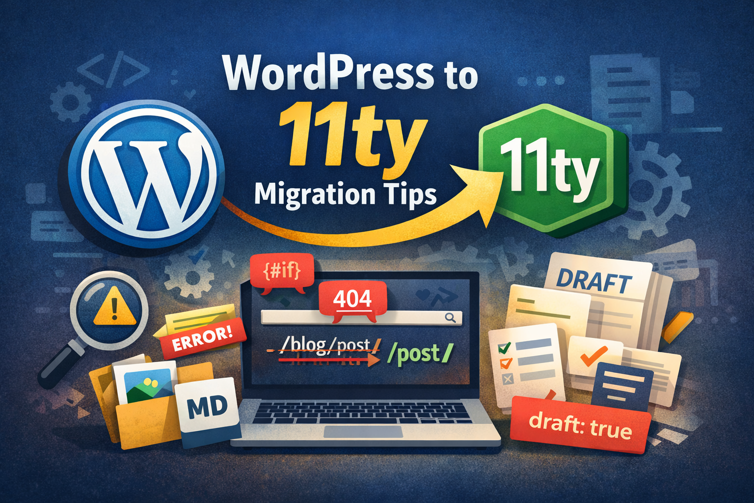 Feature image for 從 WordPress 搬家到 Eleventy（11ty）：你一定會遇到的幾個注意事項整理