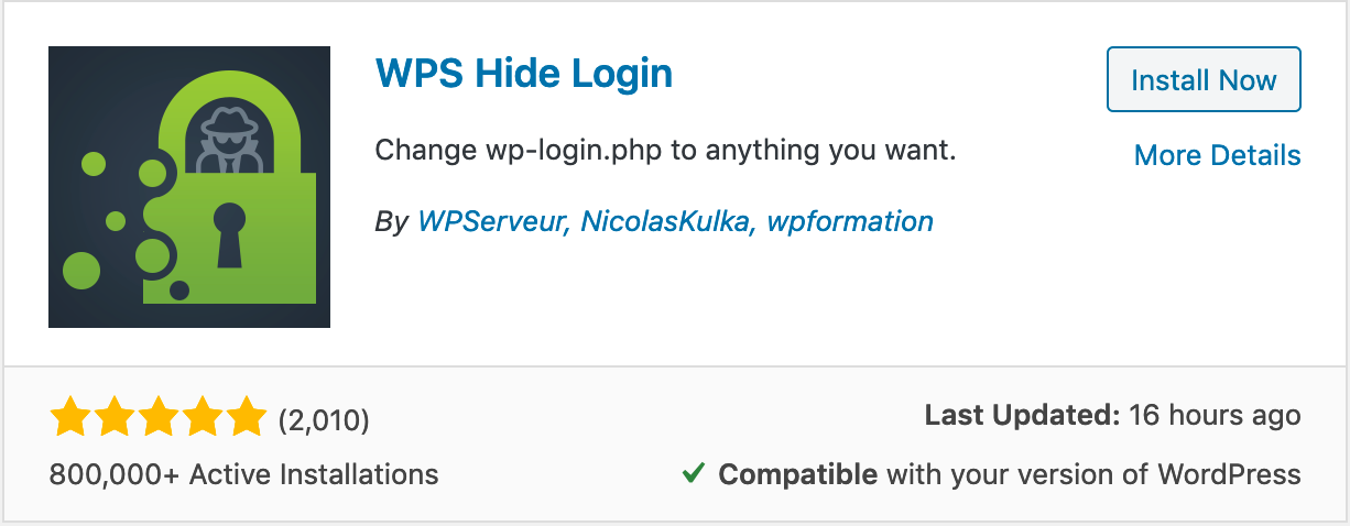 install wps hide login
